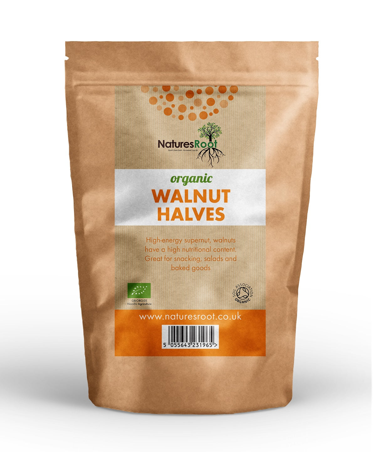 Organic Walnut Halves by Nature's Root – 125g