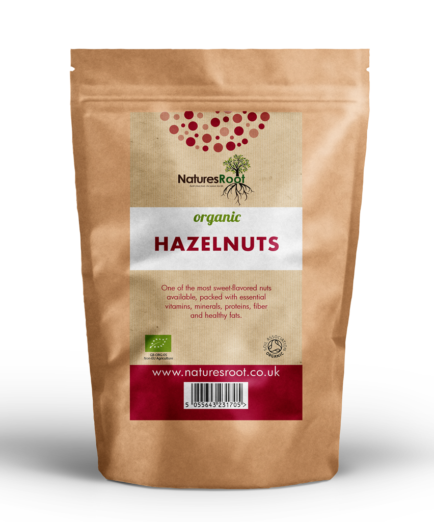 Ganze rohe Bio-Haselnüsse von Nature's Root – 250 g