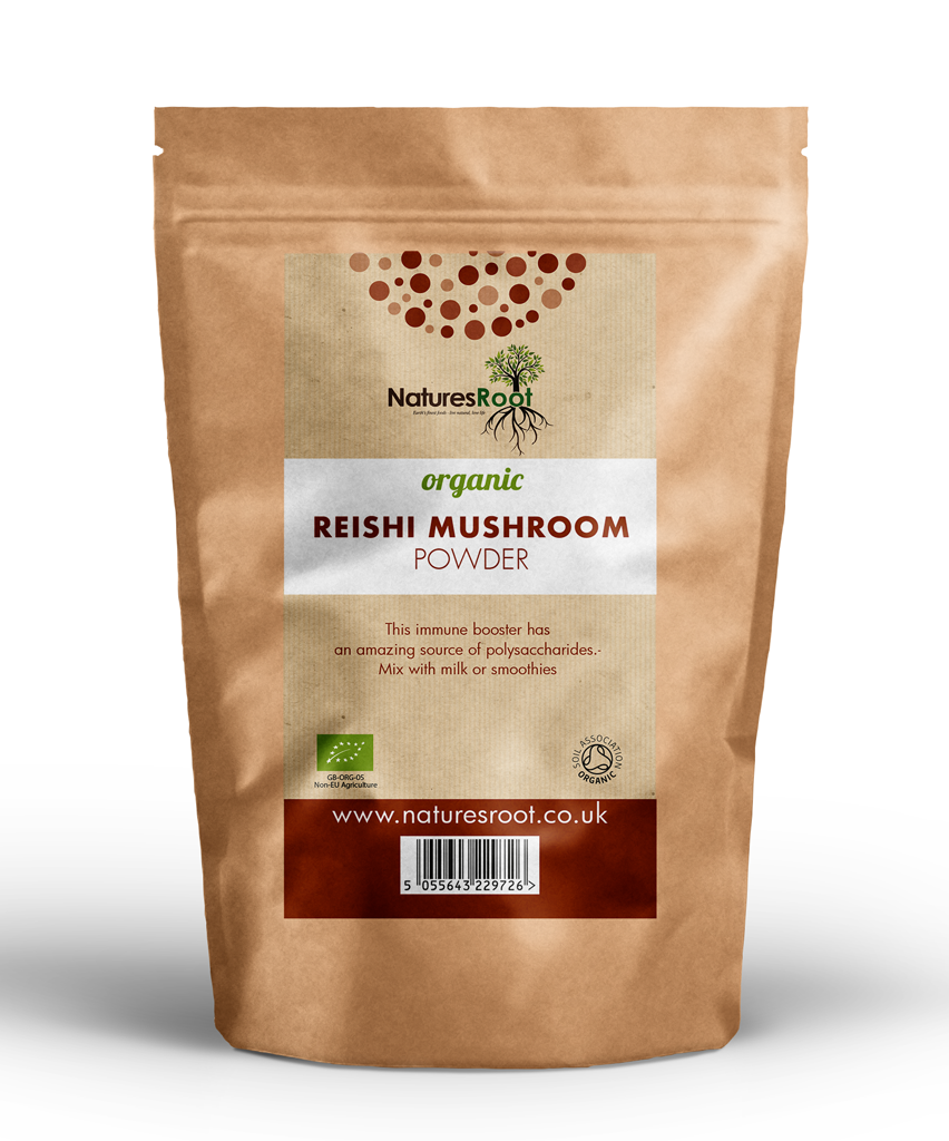Organic Reishi Mushroom Powder by Nature's Root – 60g